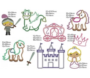 Stickserie Prinzessin Schloss